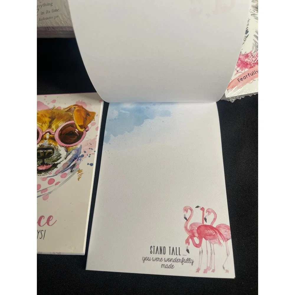 Christian Art Gifts 15pc‎ Animal Bible Verse Notepad Set 40 Sheets NP047 NP049